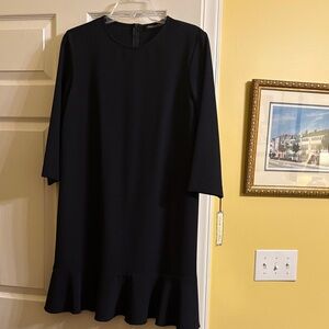 Chic Navy Long Sleeve Dress